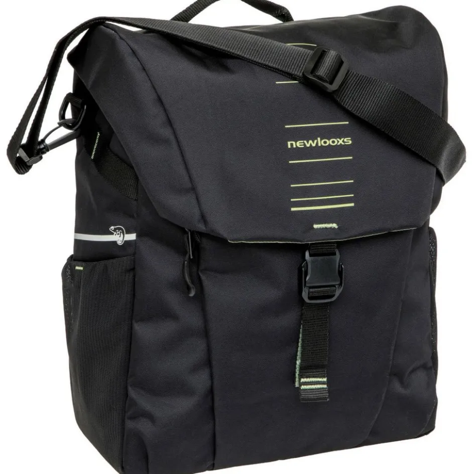 Sale New Looxs Vigo Single fietstas 20 liter black green