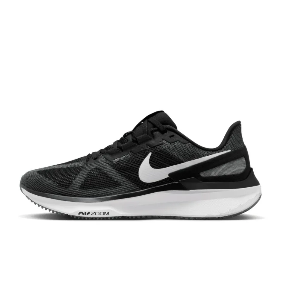 New Nike Air Zoom Structure 25 hardloopschoenen heren black white iron grey