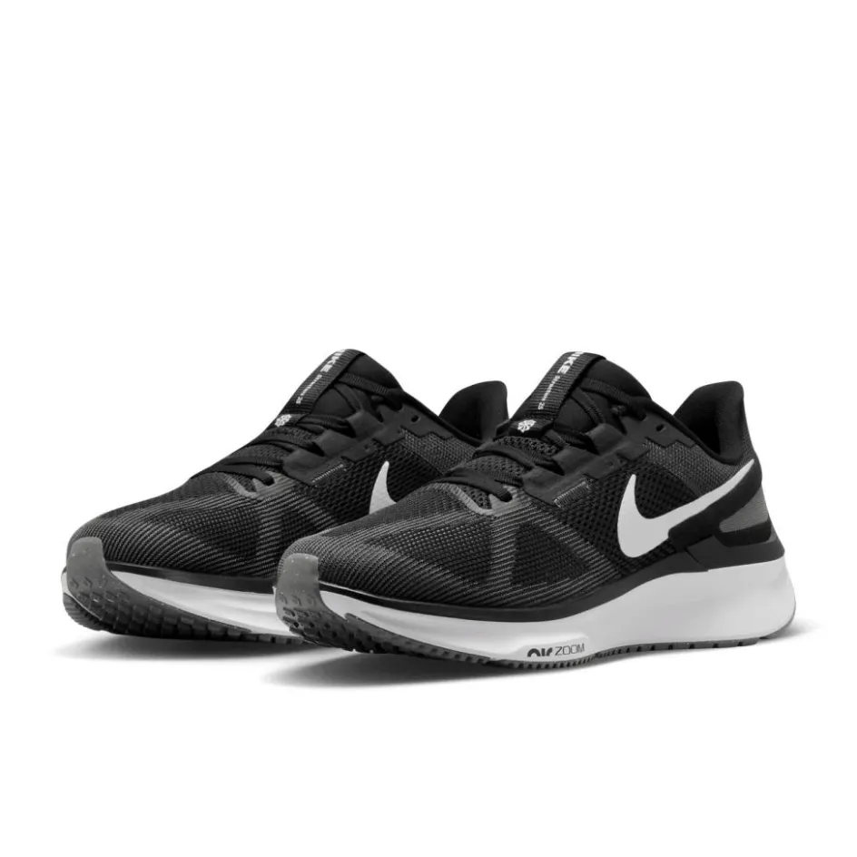 New Nike Air Zoom Structure 25 hardloopschoenen heren black white iron grey