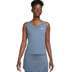 Nike Court Victory tennis tanktop dames diffused blue white