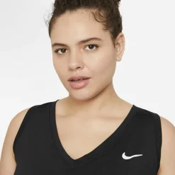 Outlet Nike Court Victory tennis tanktop dames black white