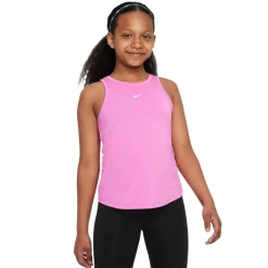 Discount Nike Dri-FIT One tanktop junior playful pink white