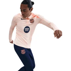 New Nike FC Barcelona Strike trainingsshirt heren crimson tint bright mango midnight navy