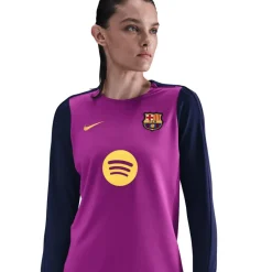 Nike FC Barcelona Strike trainingsshirt dames purple vivid purple midwest gold