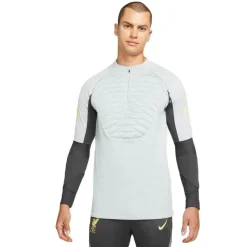 Nike Liverpool FC Strike Winter Warrior trainingsshirt heren wolf grey anthracite chrome yellow