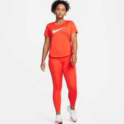 Online Nike One Dri-FIT Swoosh hardloopshirt dames red