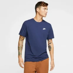 Nike Sportswear Club shirt heren midnight navy white