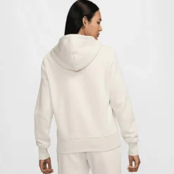 Discount Nike Sportswear Phoenix Fleece Logo hoodie dames light  orewood brown white armor