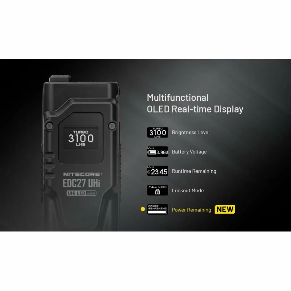 Clearance Nitecore EDC27 UHi zaklamp black