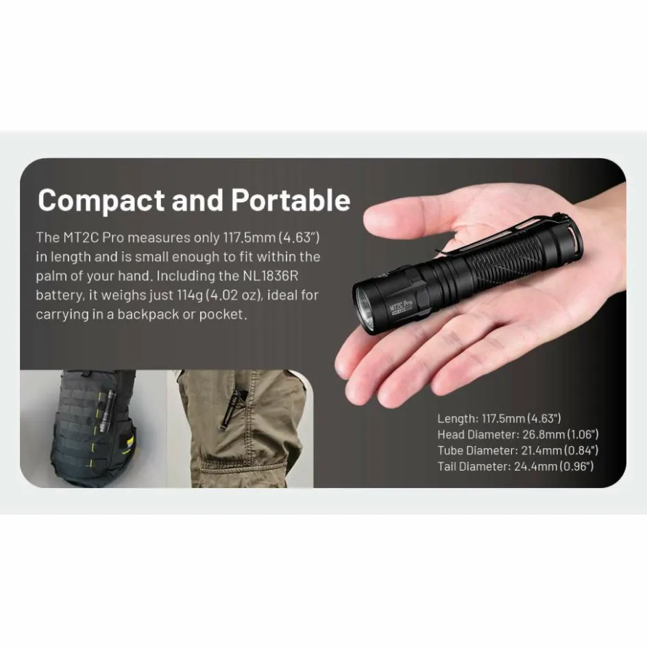 Sale Nitecore MT2C Pro zaklamp black