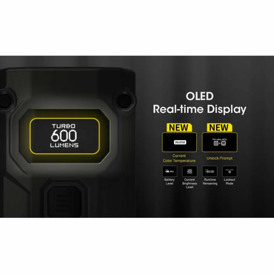 Nitecore TINI3 zaklamp orange