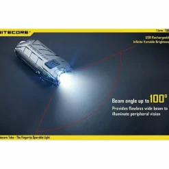 Hot Nitecore Tube V2.0 zaklamp blue transparant