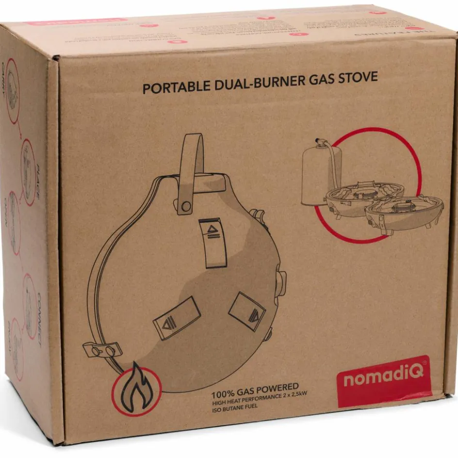 NomadiQ Draagbaar outdoor 2-pits kooktoestel