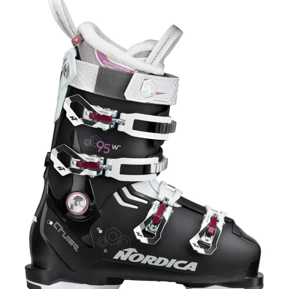 Sale Nordica The Cruise 95 W skischoenen dames black white purple