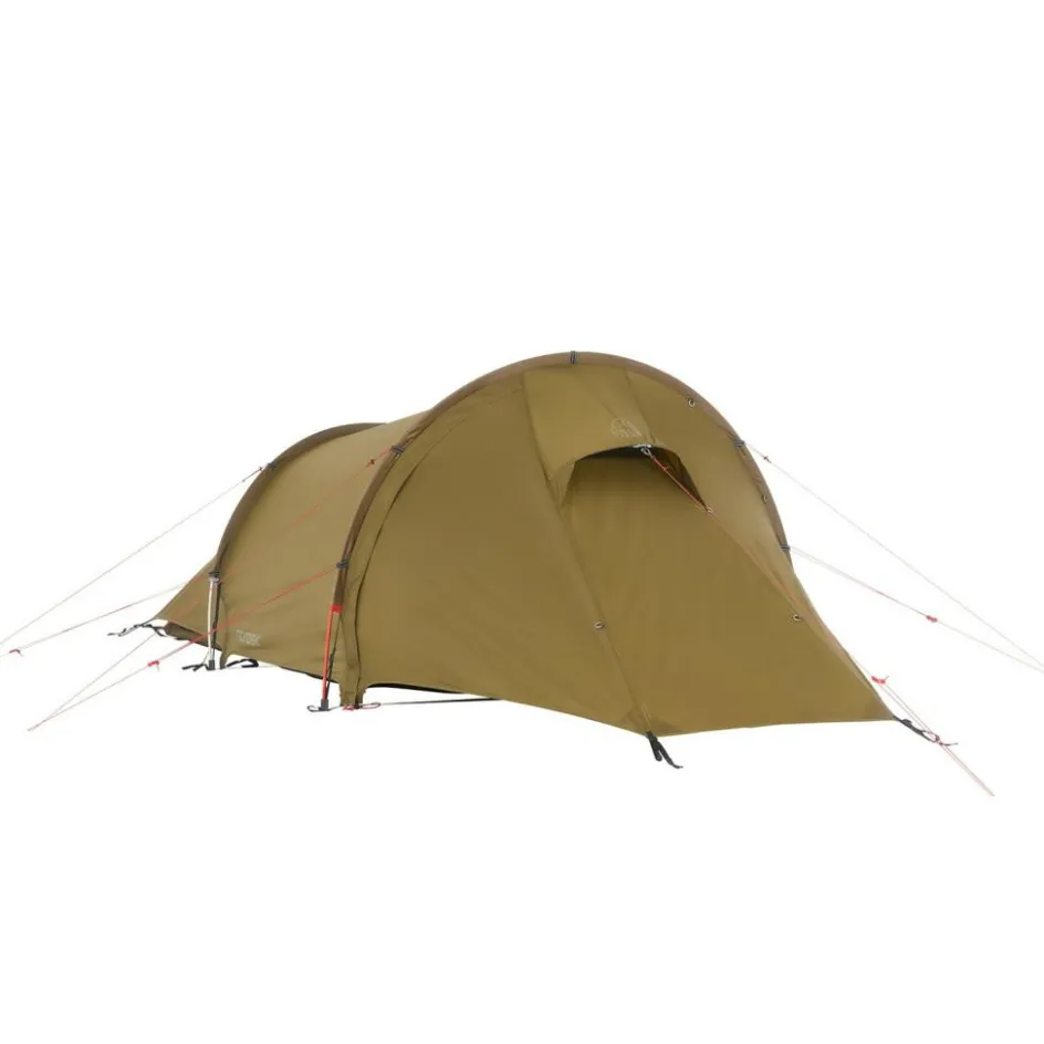 Discount Nordisk Halland 2 PU 2.0 lichtgewicht tunneltent dark olive