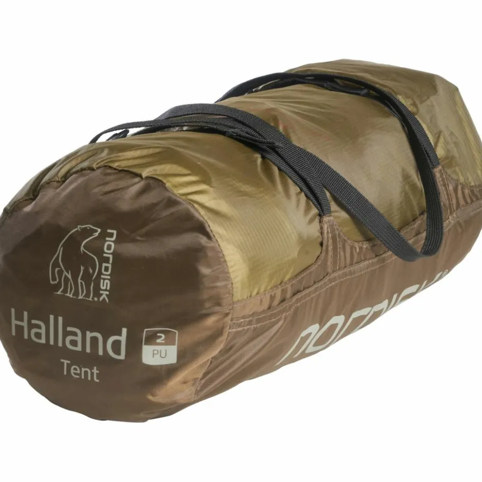 Discount Nordisk Halland 2 PU 2.0 lichtgewicht tunneltent dark olive