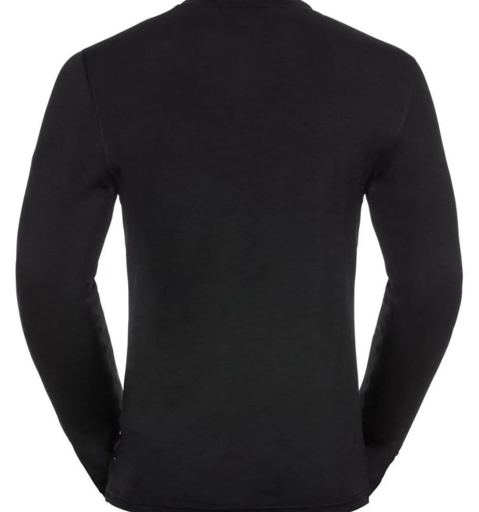Discount ODLO Natural 100 Merino Warm LS thermoshirt heren black