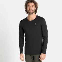 Discount ODLO Natural 100 Merino Warm LS thermoshirt heren black