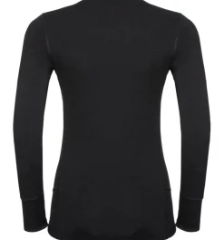 Online ODLO Natural 100 Merino Warm LS thermoshirt dames black
