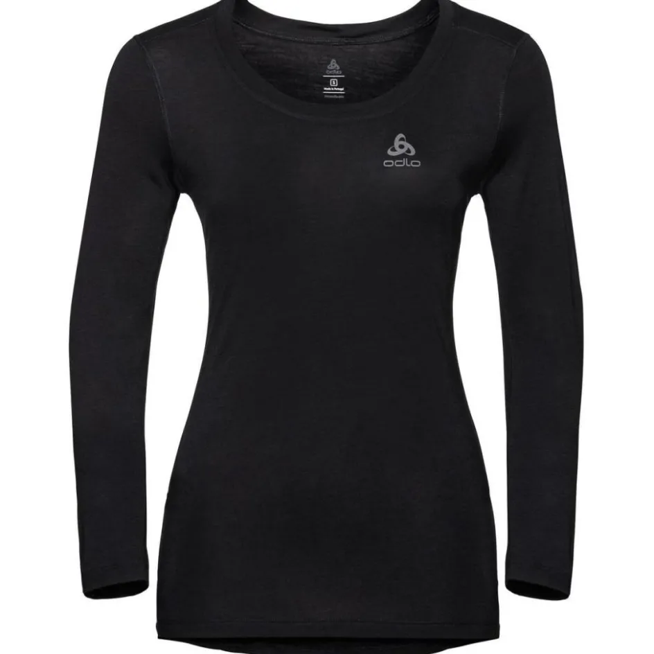 Hot ODLO Performance Wool Light LS thermoshirt dames black