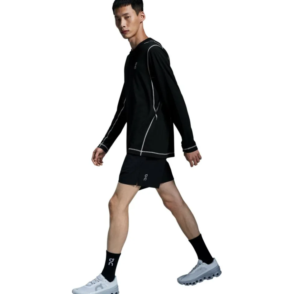 On 5 inch Core hardloopbroek heren black