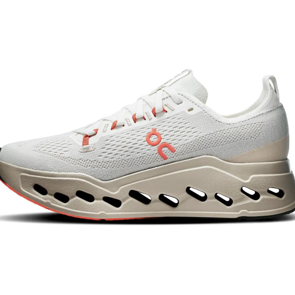 On Cloudsurfer Max hardloopschoenen dames ivory salm