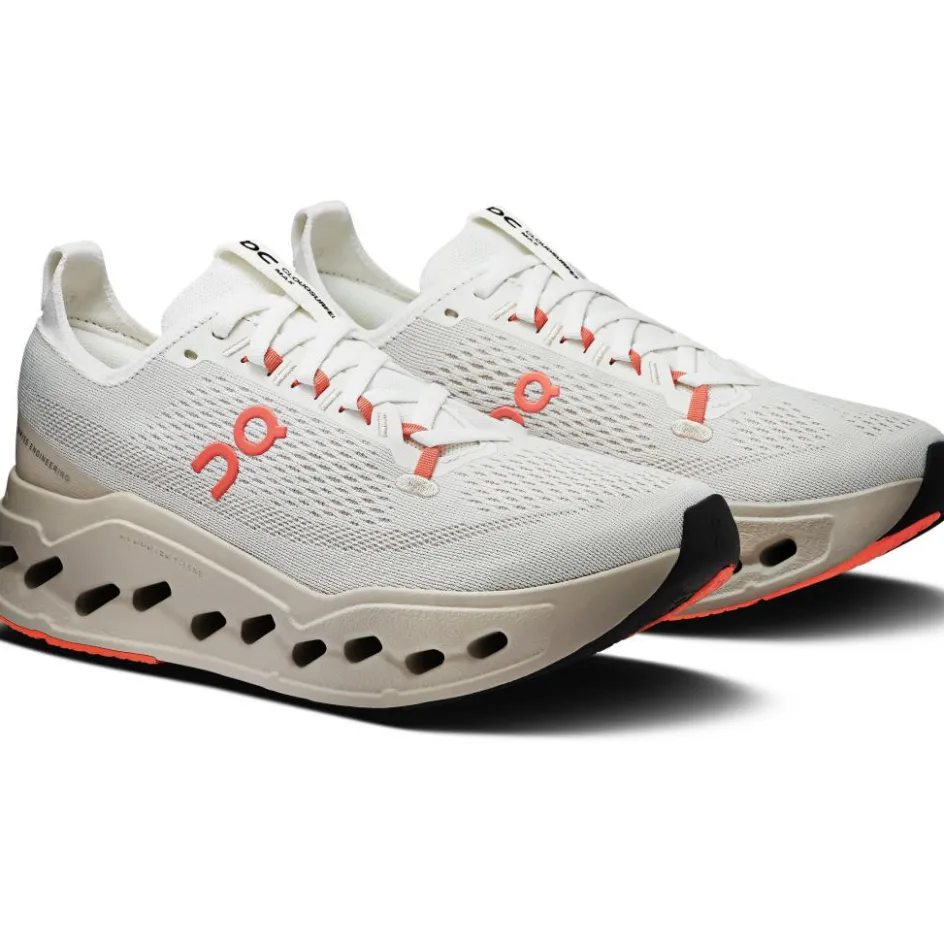 On Cloudsurfer Max hardloopschoenen dames ivory salm