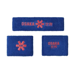 Osaka GDG0007 2.0 zweetband set princess blue cayenne red