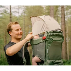 Online Osprey Poco kinderdrager koseret green