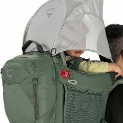 Hot Osprey Poco Premium kinderdrager koseret green