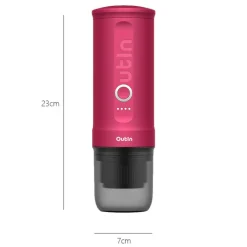 New OutIn Nano draagbare espressomachine fuchsia pink