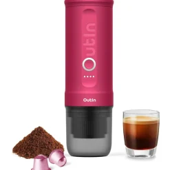 New OutIn Nano draagbare espressomachine fuchsia pink