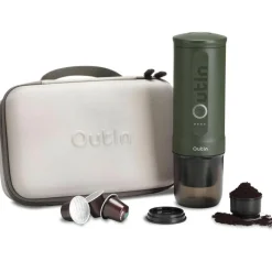OutIn Traveler Gift Set draagbare espressomachine forest green