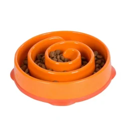 Clearance Outward Hound  Fun Feeder Slo Bowl Mini voerbak oranje