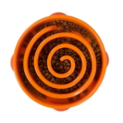 Outlet Outward Hound  Fun Feeder Slo Bowl voerbak oranje