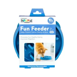 Clearance Outward Hound  Fun Feeder Slo Bowl Mini voerbak blauw