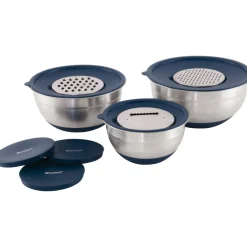 Outlet Outwell Chef kommenset met deksels en raspen silver