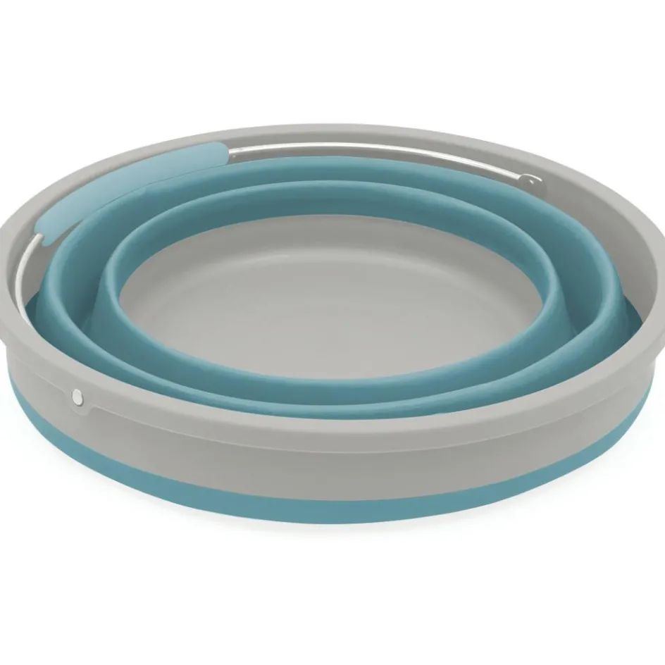 Outwell Collaps opvouwbare emmer met deksel 11 liter classic blue