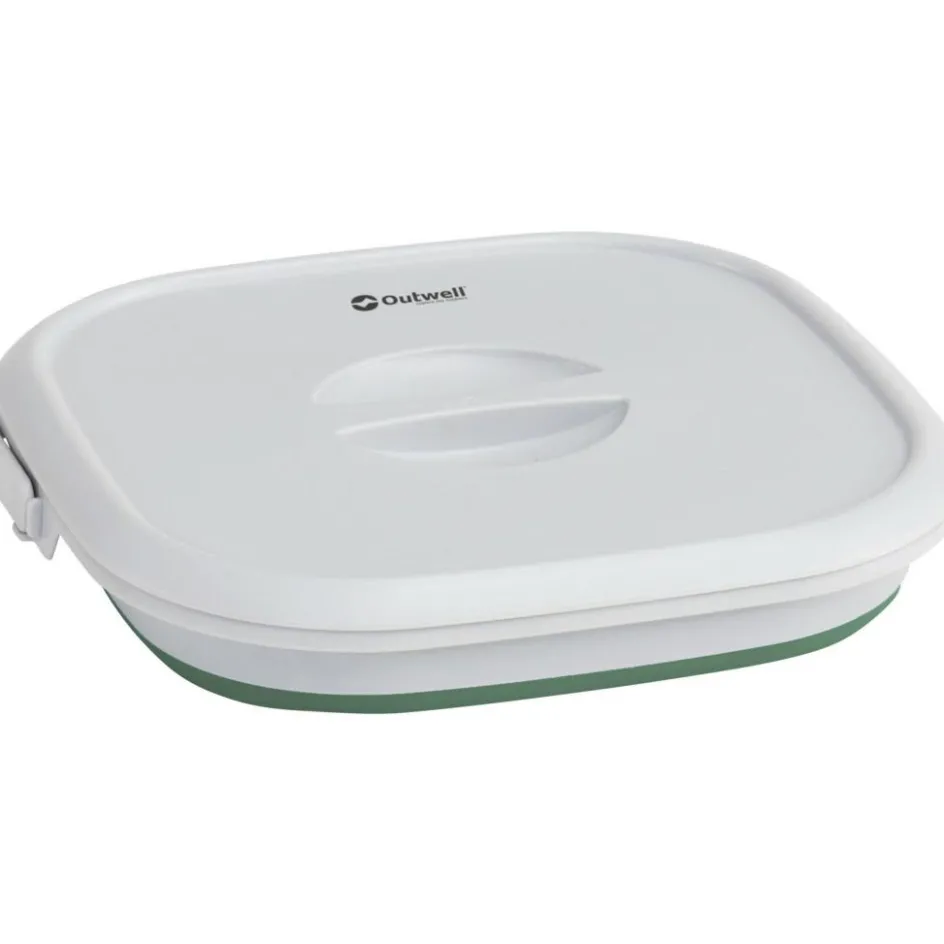 Outwell Collaps opvouwbare emmer vierkant met deksel 9 liter shadow green
