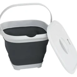 Outlet Outwell Collaps opvouwbare emmer vierkant met deksel 9 liter navy night