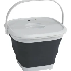 Outlet Outwell Collaps opvouwbare emmer vierkant met deksel 9 liter navy night