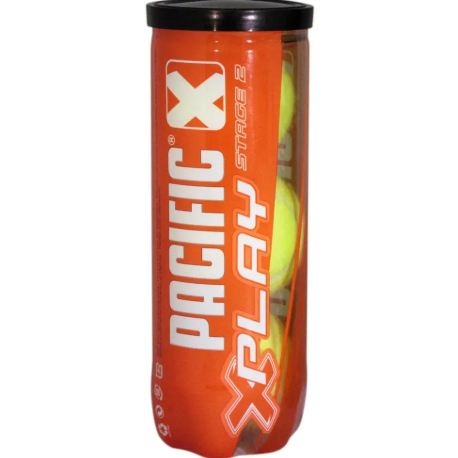 Pacific X Play Stage 2 tennisballen 3-pack oranje groen