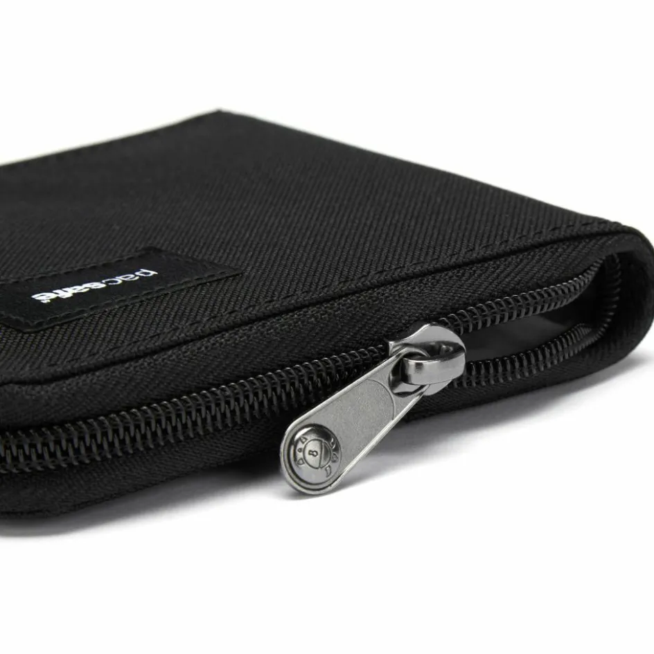 Online PacSafe RFIDsafe Zip Around portemonnee jet black