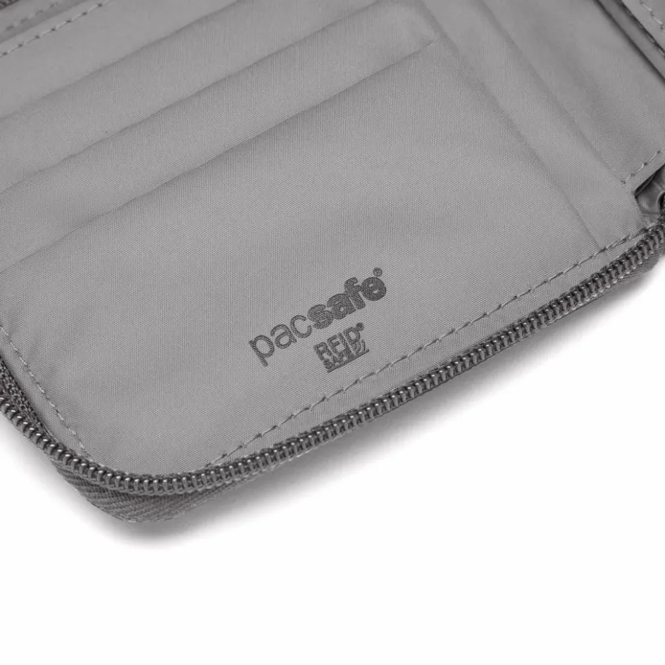PacSafe RFIDsafe Zip Around portemonnee stone