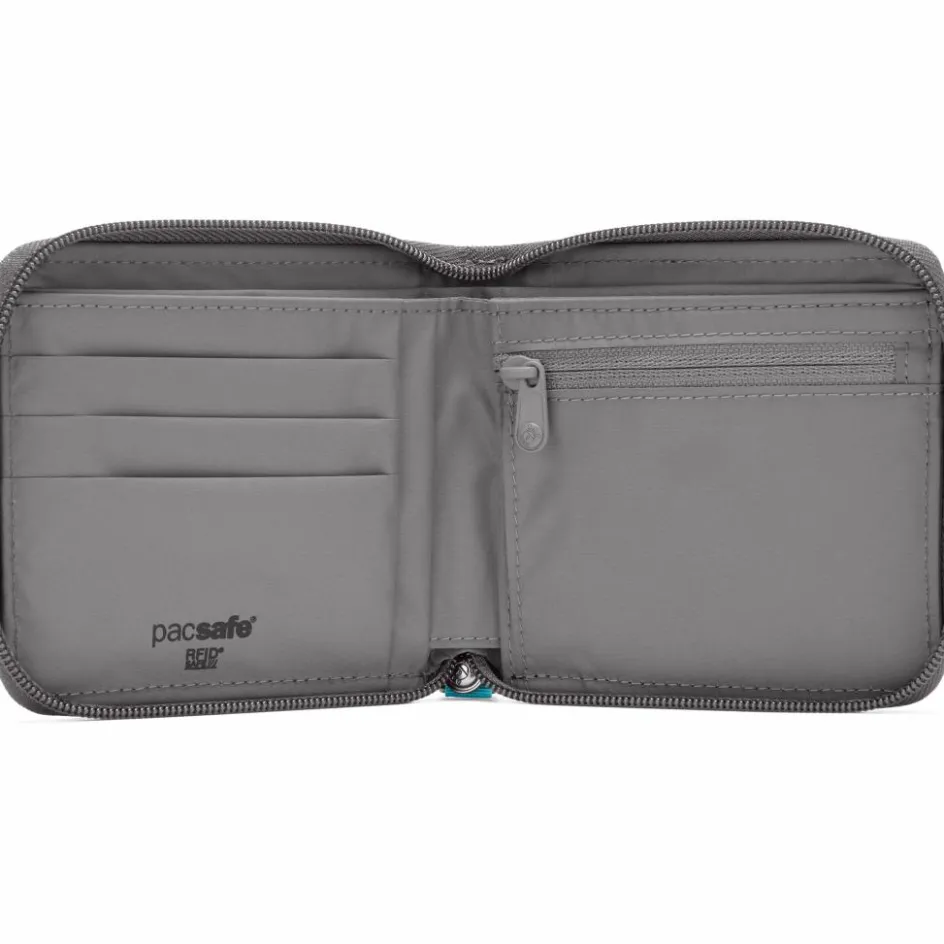 PacSafe RFIDsafe Zip Around portemonnee stone