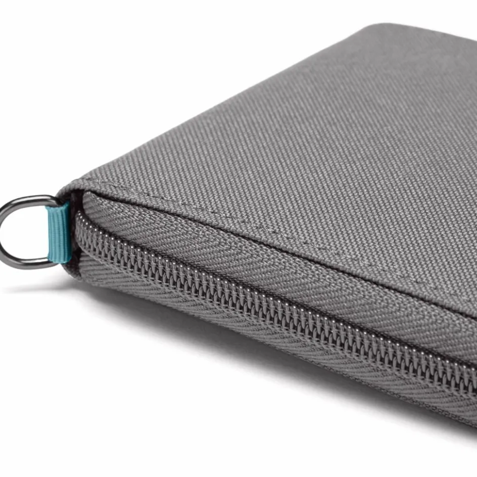 PacSafe RFIDsafe Zip Around portemonnee stone