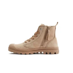 Discount Palladium Pampa Hi Zip WL schoenen dames nude brown