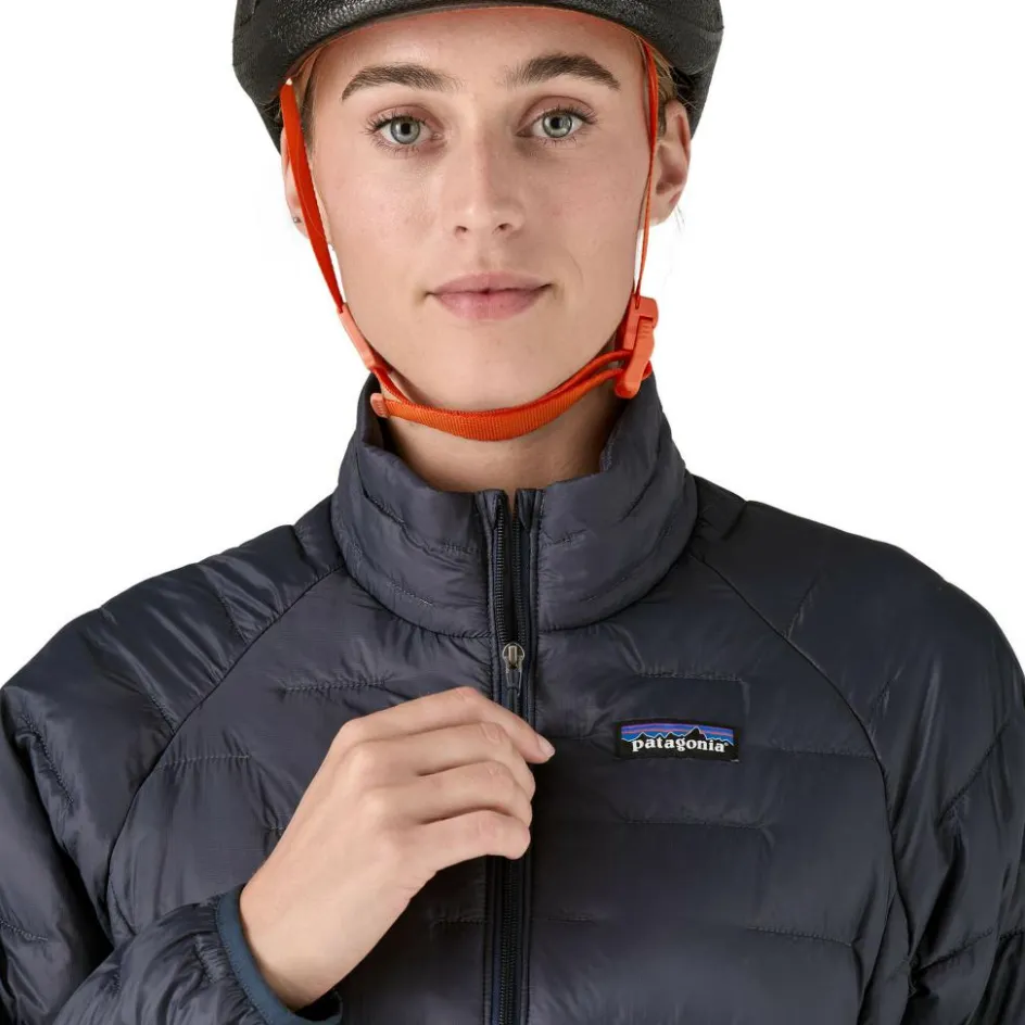 Discount Patagonia Micro Puff outdoor jack dames smolder blue