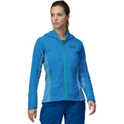 Hot Patagonia Nano-Air Light Hybrid Hoody outdoor vest dames  vessel blue