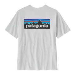 New Patagonia P-6 Logo Responsibili-Tee shirt heren white
